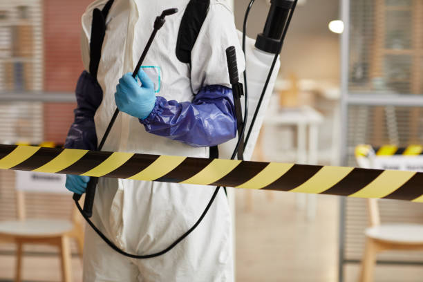 Professional Biohazard Cleanup technician working in Englewood Cliffs, NJ